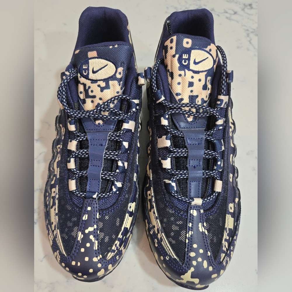 Nike Air Max 95 Men’s SZ.9 "Blackened Blue" Camo AV0765-400 New - Picture 4 of 16